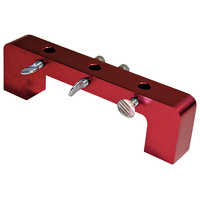 Proform Dial Indicator Stand Aluminium Red Anodized Magnetic Deck Bridge 4 1/2 in. Bore Span Each