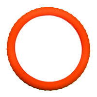 FLOURO STEERING WHEEL COVER ORANGE
