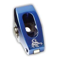 Scorpion Rocker Arm Race Series Full Roller Blue Aluminium 1.5 Ratio Chevrolet Small Block 3/8 In. Stud S/A Set Of 16