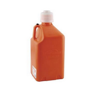 Scribner 5 Gallon (18.9L) Square Utility Jug Orange 9.5" x 9.5" x 21"