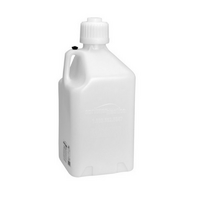 Scribner 5 Gallon (18.9L) Square Utility Jug White 9.5" x 9.5" x 21"
