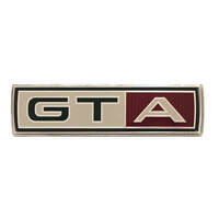 Scott Drake Classic Emblem Fender Chrome/Black GTA Logo for Ford Each