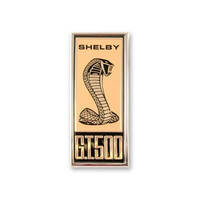 Scott Drake Classic Emblem Fender Black/Gold Shelby GT 500 Logo for Ford Each