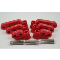 6 PIECE HORIZONTAL FITTING KIT (RED)