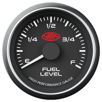 SAAS Fuel Level Gauge 52mm Black Muscle Series SG-FL52B