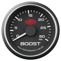 SAAS boost gauge 2" black 0-30psi for Nissan Navara D23 NP300 YS23DDT 2.3 CRD 