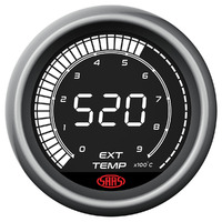 SAAS Exhaust Temp Gauge EGT Pyro 0°-900° 52mm Muscle Digital Series SG41240