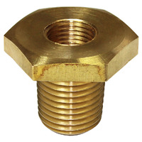 SAAS Gauge Bush Brass Adaptor M14x1.5 to 1/8"NPT SGA-320054