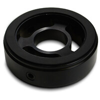 SAAS Oil Filter Sandwich Plate Billet Black 4X4 SGAP3