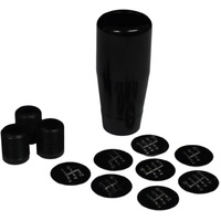 SAAS Billet Gear Knob Black Alum 8 Shift Patterns SGK3403B