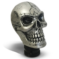 SAAS Skull Gear Knob Silver SGKS02S