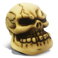 SAAS Skull Gear Knob Cream Large SGKS05C
