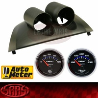Auto Meter Double Dual Pod for Ford Falcon FG Oil Pressure & Transmission Temp Gauge