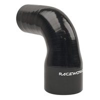 Raceworks Silicone Hose 90-Degree Reducer Elbow 2-2.5'' (51-63mm) Black
