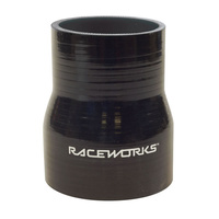 Raceworks Silicone Hose Hose Reducer 3.5-4.5'' (89-114mm) Black SHR-350450BK