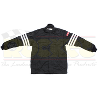 Simpson 2 Layer Driving Jacket Medium, Black Gabardine Nomex SFI-5 SI0402212