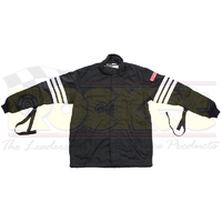 Simpson 2 Layer Driving Jacket w/ Restraints XX-Large Black Gabardine Nomex SFI-5