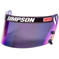 Simpson Replacement Visor - Iridium Suit Simpson Shark & Vudo Helmets SI1013-11