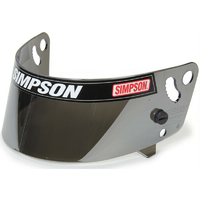Simpson Replacement Visor - Silver Suit Simpson Shark & Vudo Helmets SI1014-12