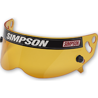 Simpson Replacement Visor Amber Simpson X Bandit Diamondback Skull & RX Helmets