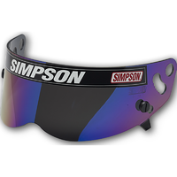 Simpson Replacement Visor Iridium Simpson X Bandit Diamondback Skull & RX Helmet