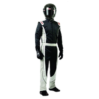Simpson Crossover Multi-Layer Suit Large, Black- White-Grey, SFI-5 SI1902321