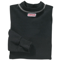 Simpson CarbonX Underwear XX-Large Black Top Crew Neck Long Sleeve SFI Approved