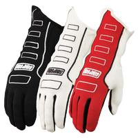 Simpson Competitor Glove Large, White, SFI & FIA Approved SI21300LW