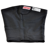 Simpson Carbonx Helmet Skirt Black Standard Opening Velcro To Helmet SFI Approved