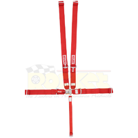 Simpson 5 Point Harness Red 55" Latch & Link Pull Down Wrap Around Bar Mount