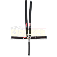 Simpson Sprint Car 5 Point Harness Black Latch & Link Pull Down No Right Side