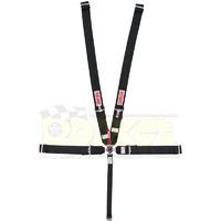 Simpson 5 Point Harness Black 55" Camlock Pull Down Wrap Around/Bolt In