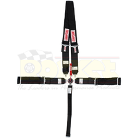 Simpson Drag Racing 5 Point Harness Black Camlock Pull Down Wrap Around