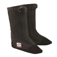 Simpson Drag Boots Black SFI-20 Medium Large Suit FC With Shoe Size 8-1/2 To 10