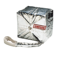 Simpson 12' Crossform Drag Chute Black Chute With Aluminised Pack Up To 300 mph