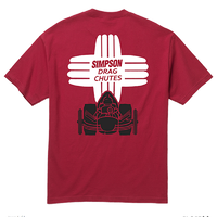 Simpson 2015 Drag Chute Tee Red, Medium SI43057M