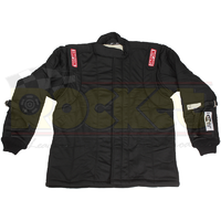 Simpson 5 Layer Driving Jacket Large w/ Arm Restraints Black STD.48 Nomex SFI-20
