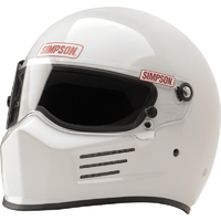 Simpson Bandit Helmet Medium (7-1/8" - 7-1/4"), White, Snell SA2015 SI6200021