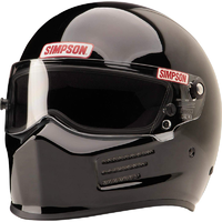 Simpson Bandit Helmet Large (7-3/8" - 7-1/2"), Black, Snell SA2015 SI6200032