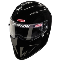 Simpson Diamondback Helmet X-Large (7-3/4"), Black, Snell SA2015 SI6297342