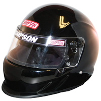 Simpson Vudo EV1 Helmet Black Finish X-Large (7-3/4") Size. Snell SA2015 Rated