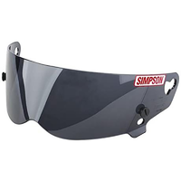 Simpson Replacement Visor Smoke Bandit Super Carbon Drag Diamond Back & CH3N02