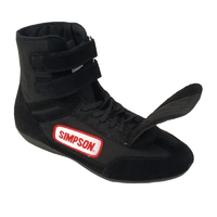 Simpson Driving Shoe Size 8, Black, SFI Approved SIDR800BK
