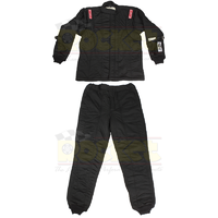 Simpson Drag 5-Layer 2-Piece Signature Knit Nomex Driving Suit Black Medium