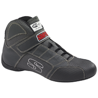 Simpson Redline Shoes Size 8 Black on Black with White Stitching SFI 3.3/5