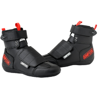 Simpson RT-20 Drag Shoes Size: 10, Black with Red Logo, SFI 3.2A/20 SIRT100BK