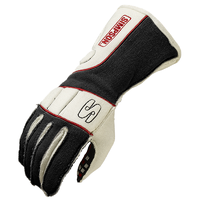 Simpson Vortex Glove Black/ White, Large, SFI 3.3/5 SIVRLK