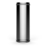 SAAS Aluminium Intercooler Pipe 63mm ID x200mm Straight Polished Silver SP632002