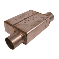 Spintech Super Stock 1545 Sprint Car Race Muffler 3-1/2" Inlet / 3" Outlet" 4" x 8.5" x 12" Case SPIN-1545