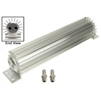 Aluminium Heat Sink Fluid Cooler 10-1/4" x 3". 1/4" Npt Inlet Derale (Old) 13260